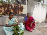 women on roadside, Vijayawada, India