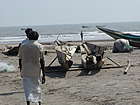 Tsunami ruined boats