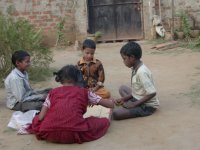 children playing, Tuni, India