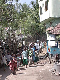children going to school