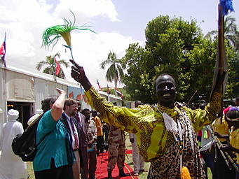 rejoicing in Khartoum