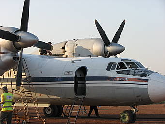 AN-32 cargo aircraft