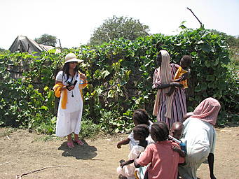 Grace photographs Darfurian family