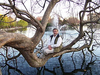 View larger image Ken in tree