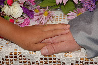 View larger image hands with wedding rings