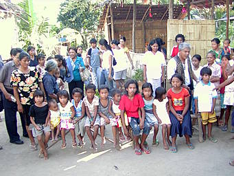 children on a bench