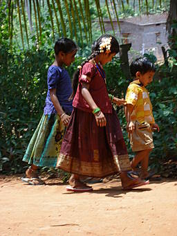 girls walking