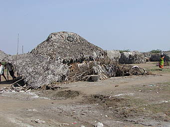 collapsed house